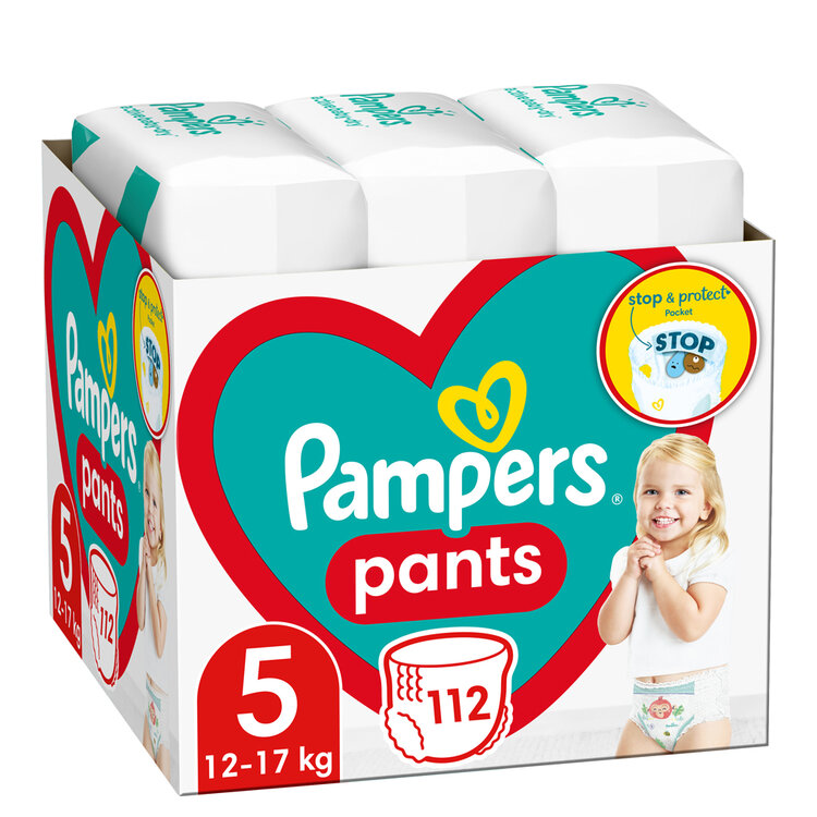 E-shop PAMPERS Pants kalhotky plenkové 5 (112 ks) 12-17 kg
