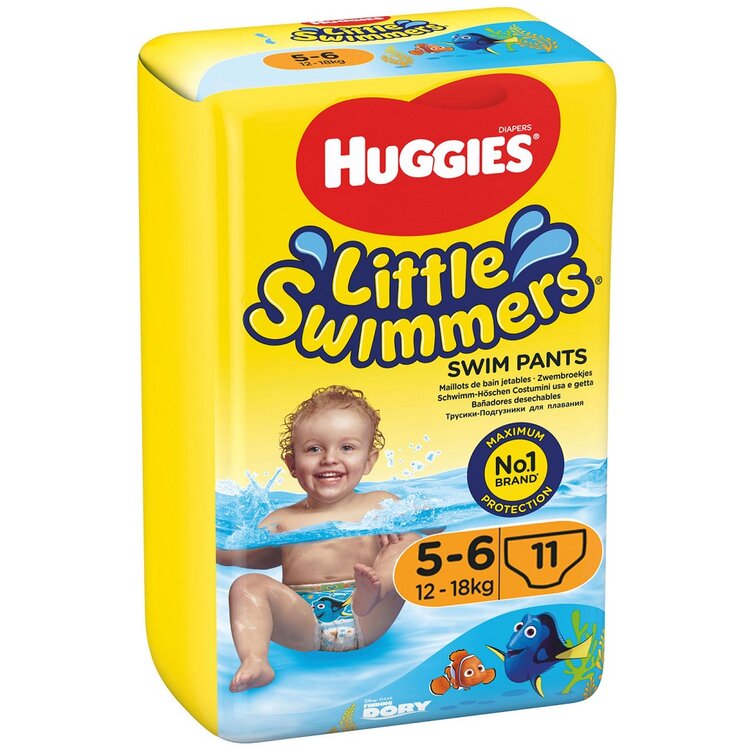 Huggies Little Swimmers 5-6 jednorázové do vody 12-18 kg 11 ks
