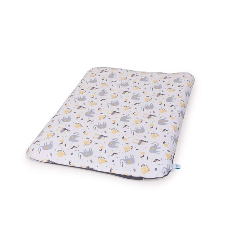 CEBA Potah na přebalovací podložku měkkou 2 ks Dark grey, Elephant + Light grey, Elephant