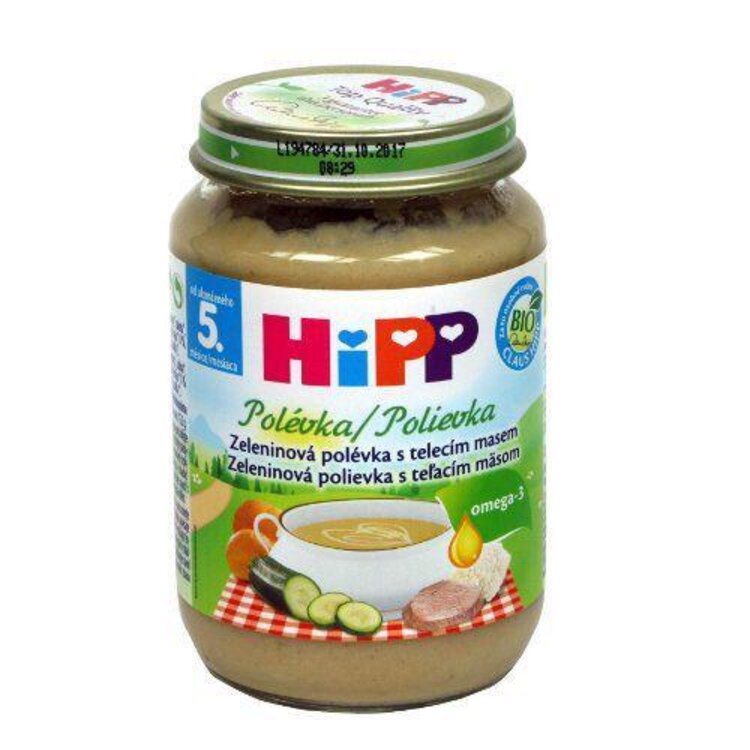 E-shop HiPP BIO zeleninová polévka s telecím masem (190 g)