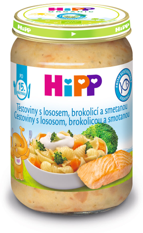 E-shop HiPP Těstoviny s lososem, brokolicí a smetanou 250 g