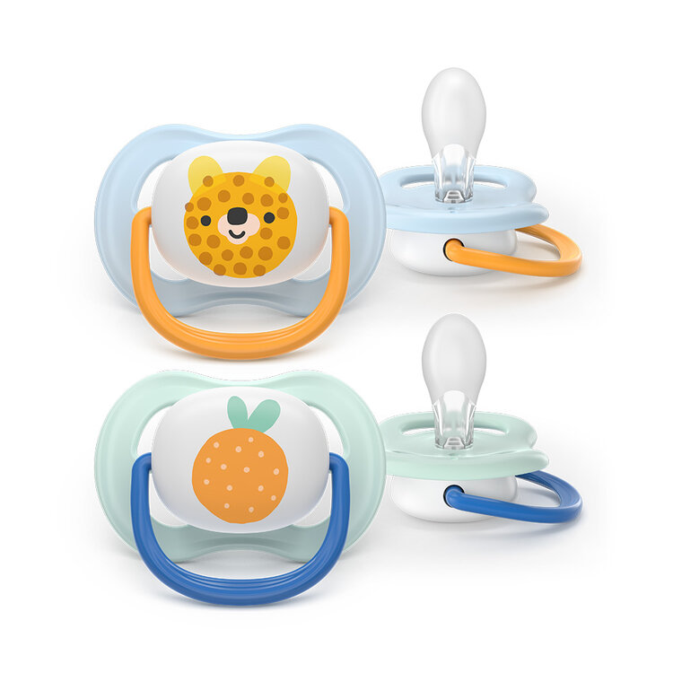 Philips AVENT Šidítko Ultra air obrázek 0-6m chlapec, 2ks