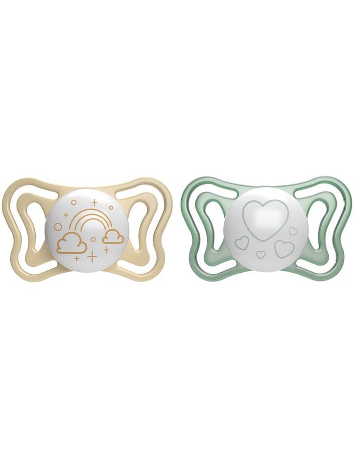 CHICCO Dudlík Physio Light silikonový noční 2-6m, 2ks