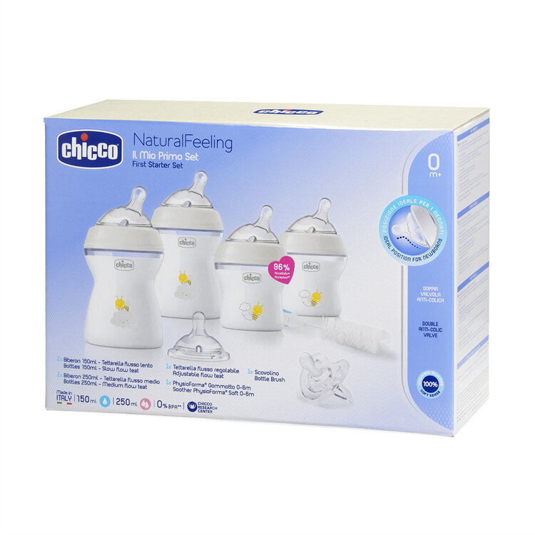 CHICCO Újszülött kezdőkészlet Natural Feeling semleges 0m+ akciós termékkép 1