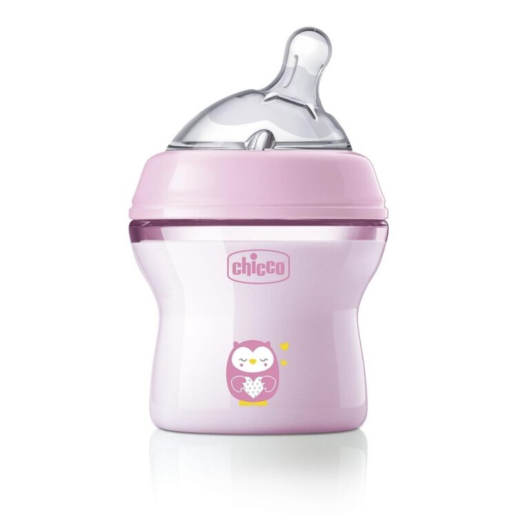 CHICCO Natural Feeling 150 ml cumisüveg kislányoknak 0m+ akciós termékkép 1