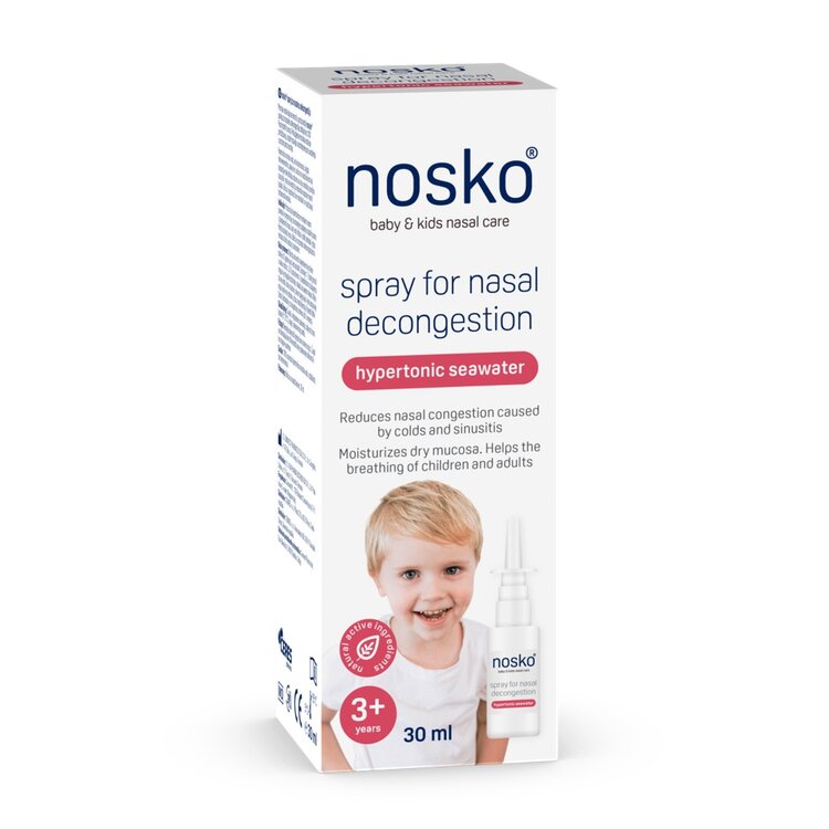 NOSKO Orrdugulás elleni spray - hipertóniás tengervíz 30 ml akciós termékkép 1