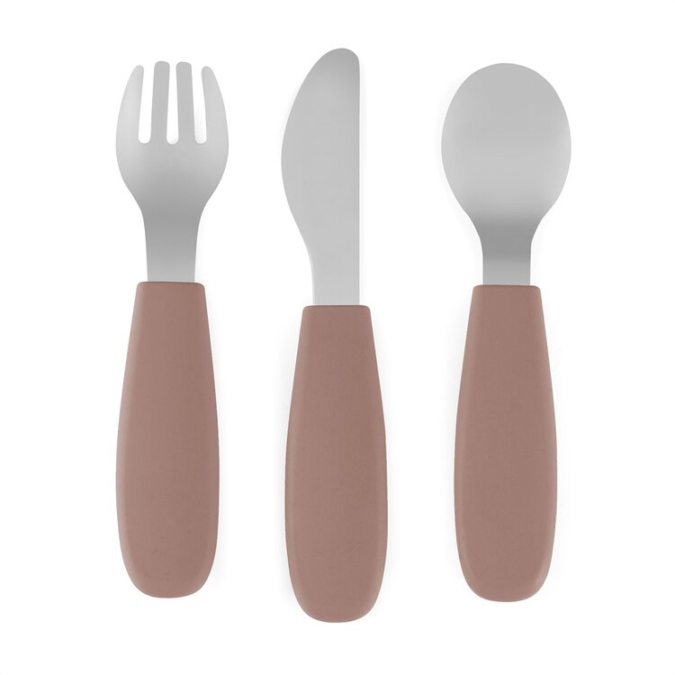 PETITE&MARS Sada příborů s nerezové oceli Take&Match Velvet Latte 12m+