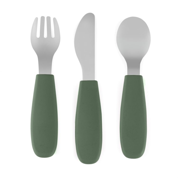 PETITE&MARS Sada příborů s nerezové oceli Take&Match Misty Green 12m+