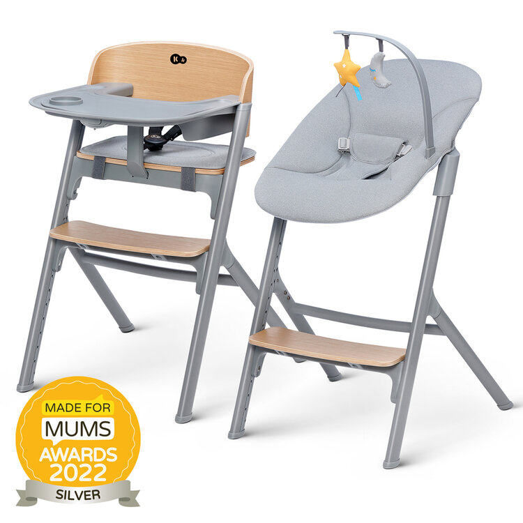 KINDERKRAFT SELECT Szett etetőszék Livy Oak + pihenőszék Calmee, Premium akciós termékkép 1