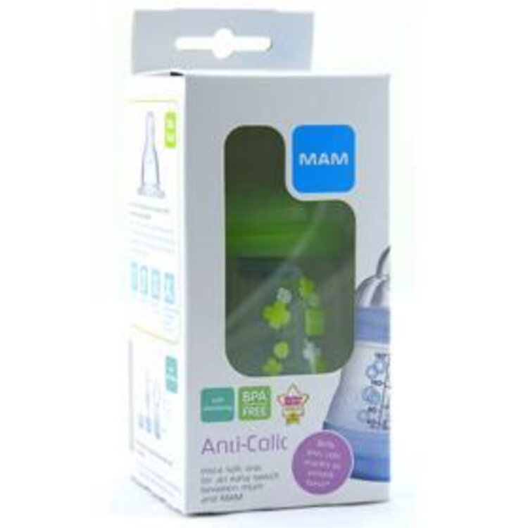 MAM Láhev anti-colic 160 ml, 0+ měsíců - růžová