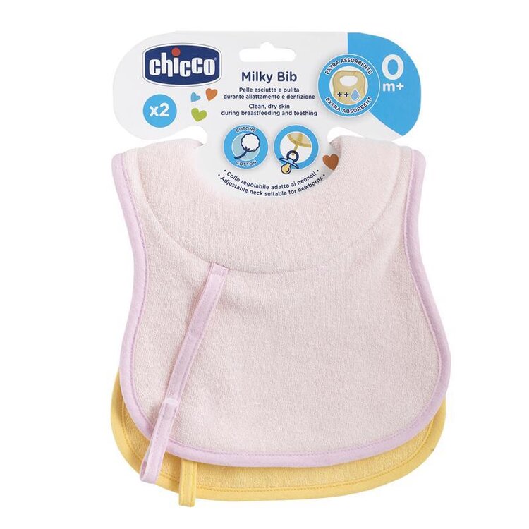 E-shop Chicco bryndák bavlněný kojenecký 2 ks dívka