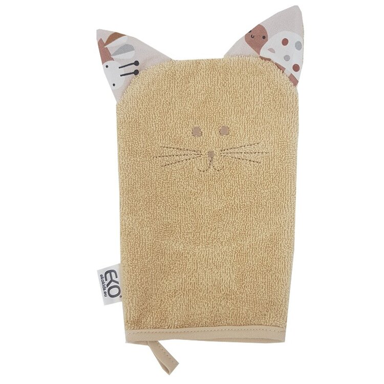 EKO Pamut füles Žínka Cat Beige 20x15 cm akciós termékkép 1