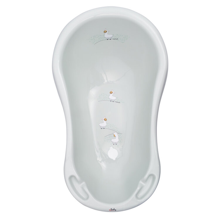 MALTEX Babakád leeresztő dugóval Lama Minimal 84 cm - sage green akciós termékkép 1