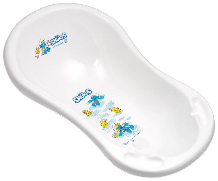 MALTEX Babakád leeresztővel Hupikék törpikék 84 cm - white akciós termékkép 1