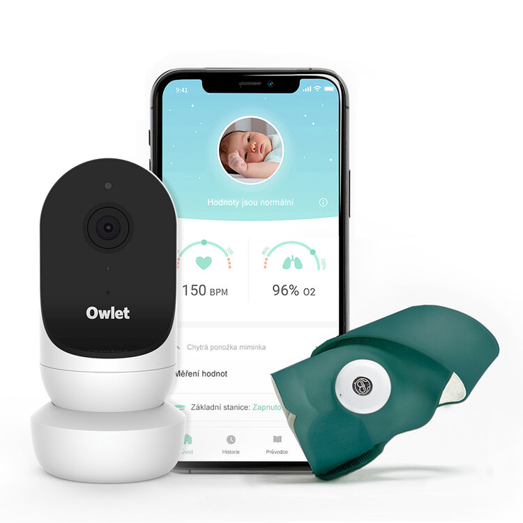 E-shop OWLET Ponožka chytrá Owlet Smart Sock 3 a kamera Owlet Cam Deep sea Grean
