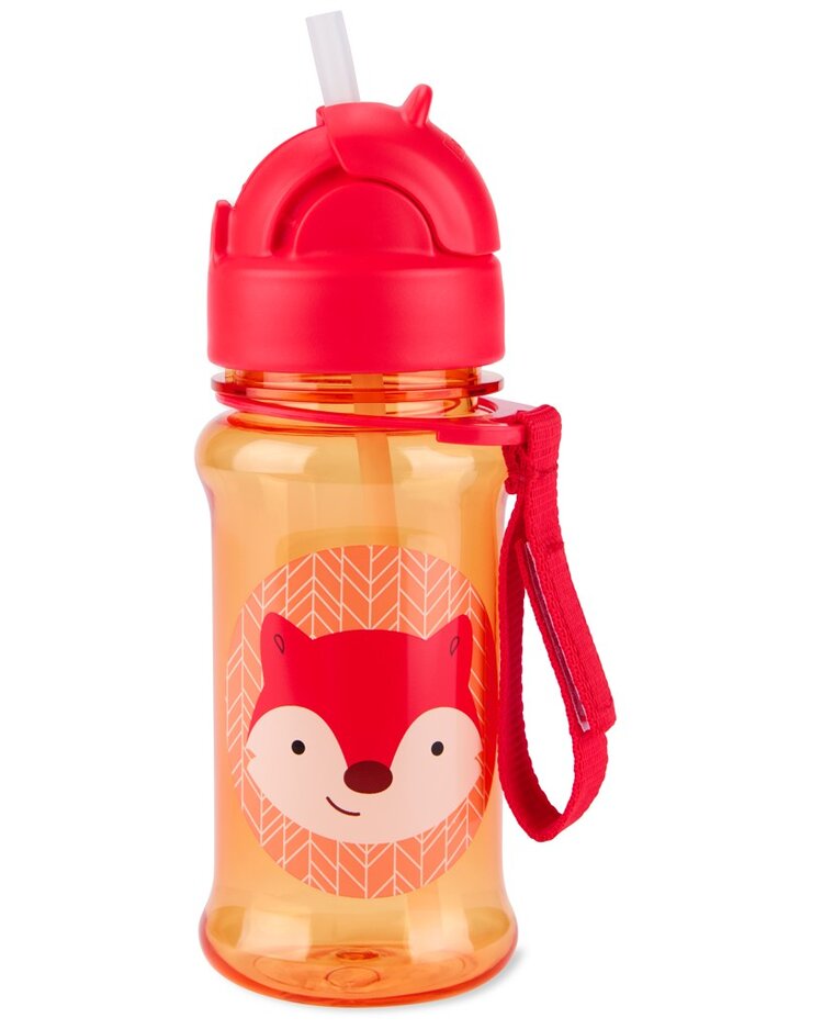 SKIP HOP Zoo tritan Láhev s brčkem 355ml Liška 12m+