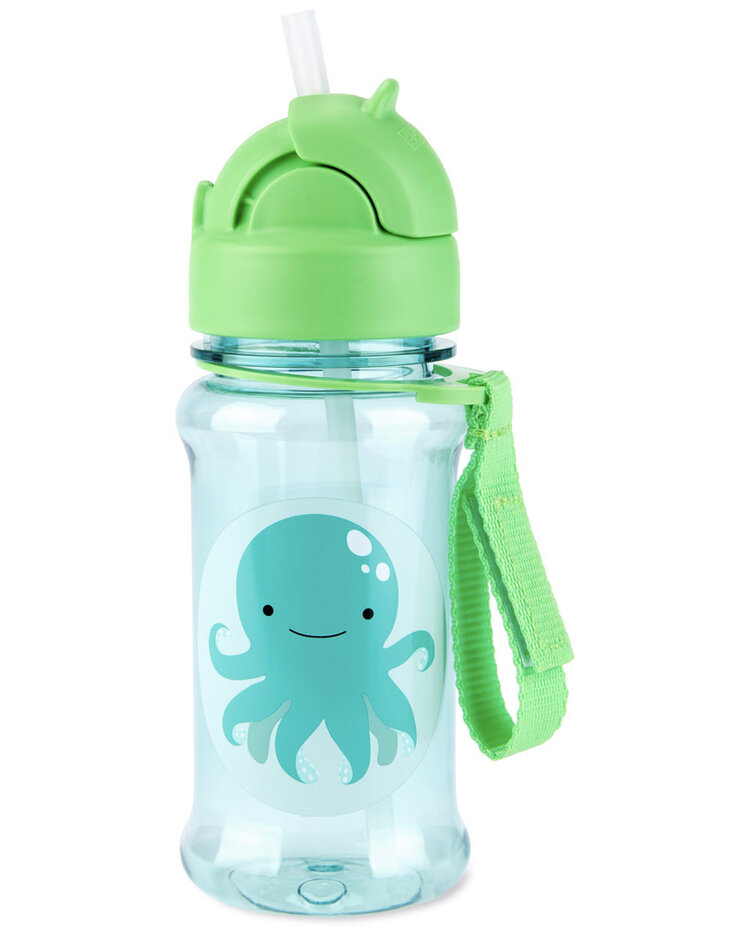SKIP HOP Zoo tritan Láhev s brčkem 355ml Chobotnice 12m+