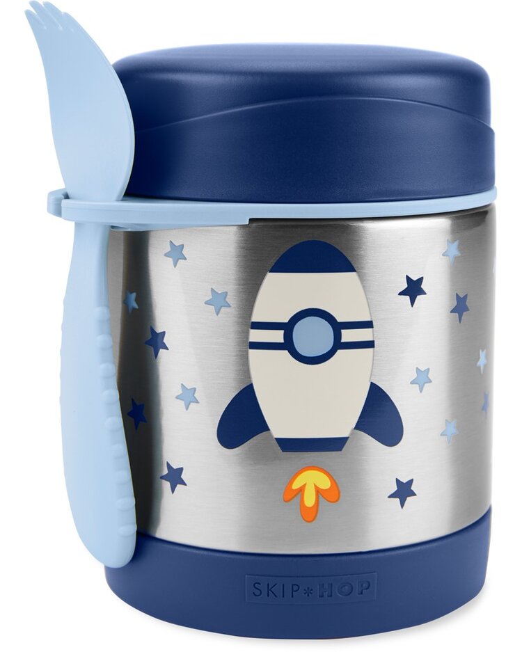SKIP HOP Spark Style Ételtermosz kanál/villával Rakéta 325 ml, 3év+ akciós termékkép 1