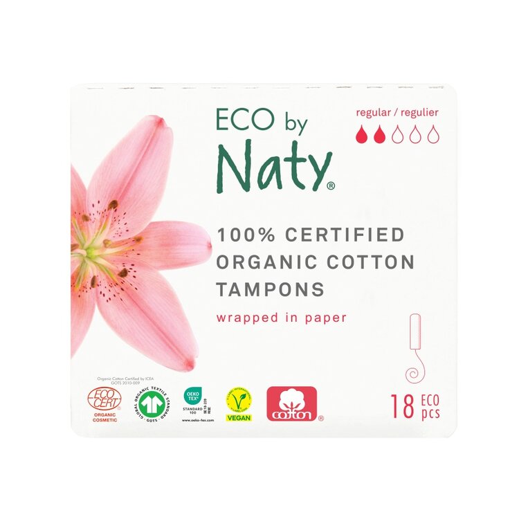 ECO BY NATY Női tamponok regular, 18 db akciós termékkép 1