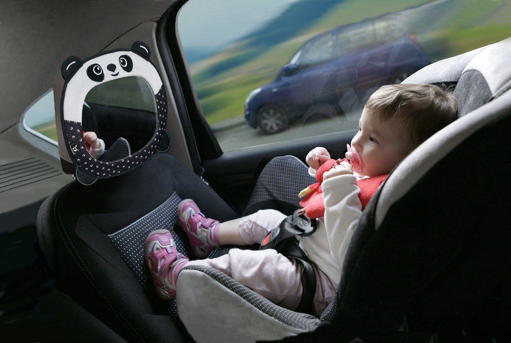 BENBAT Gyermek autós tükör Travel Friends panda 0hó+ termék 2. képe