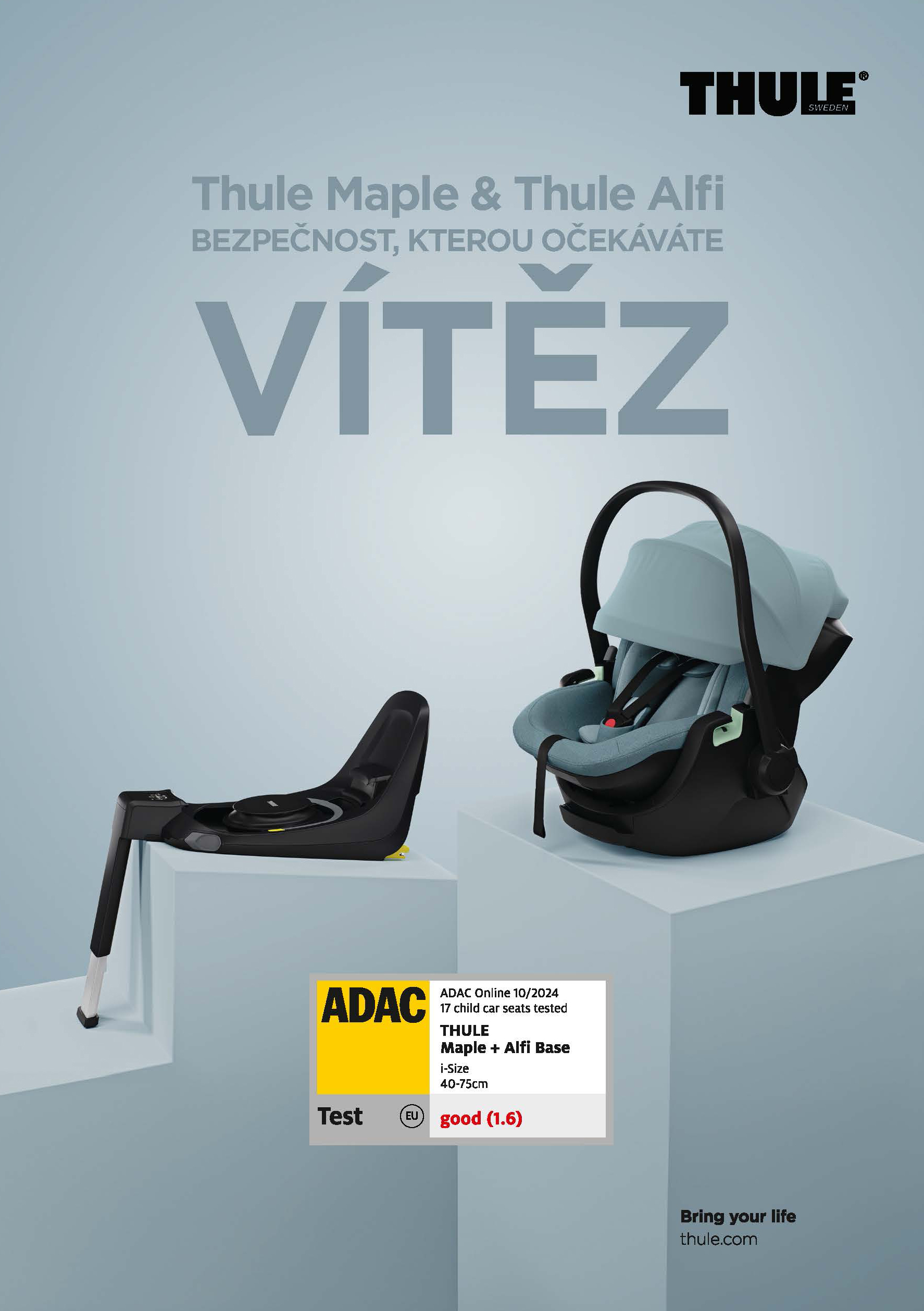 THULE Autósülés Maple (0-13kg) Mid Blue termék 2. képe