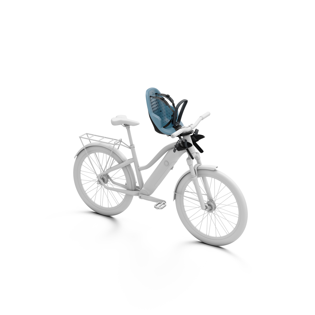THULE Kerékpárülés Yepp 2 Mini Front Mount Aegean Blue termék 2. képe