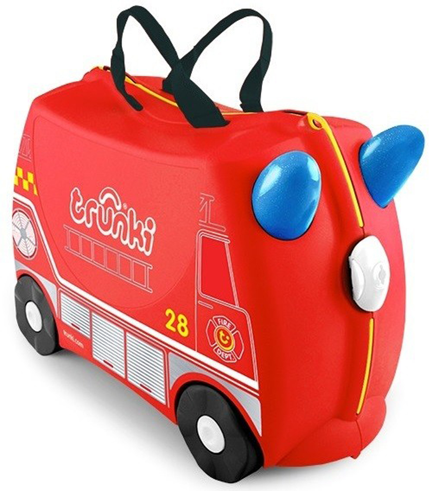 TRUNKI Kufřík cestovní odrážedlo Hasičské auto 3r+ 