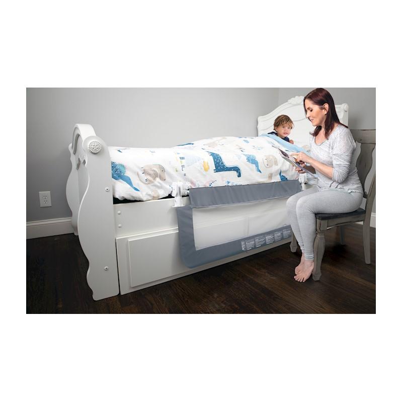 DREAMBABY Biztonsági korlát Prague az ágyhoz Extra nagy 110x45,5 cm szürke termék 2. képe
