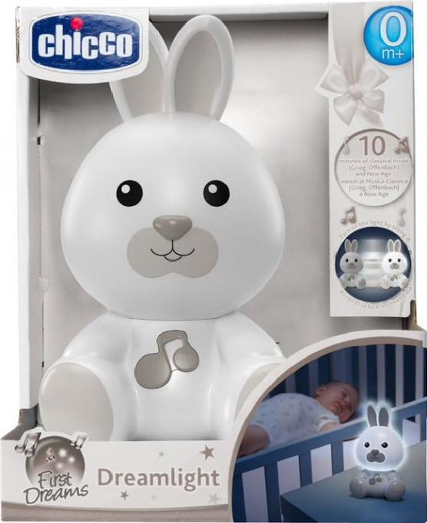 CHICCO Éjszakai fény zenélő Nyuszi semleges 0m+ termék 2. képe