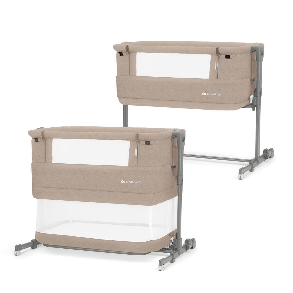 KINDERKRAFT Állítható magasságú gyermekágy Neste grow Beige termék 2. képe