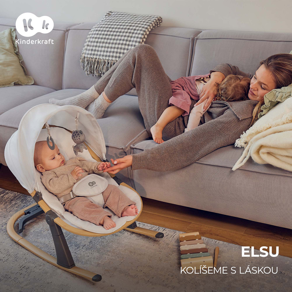 KINDERKRAFT Elsu Grey hintaszék, 9 kg-ig termék 2. képe