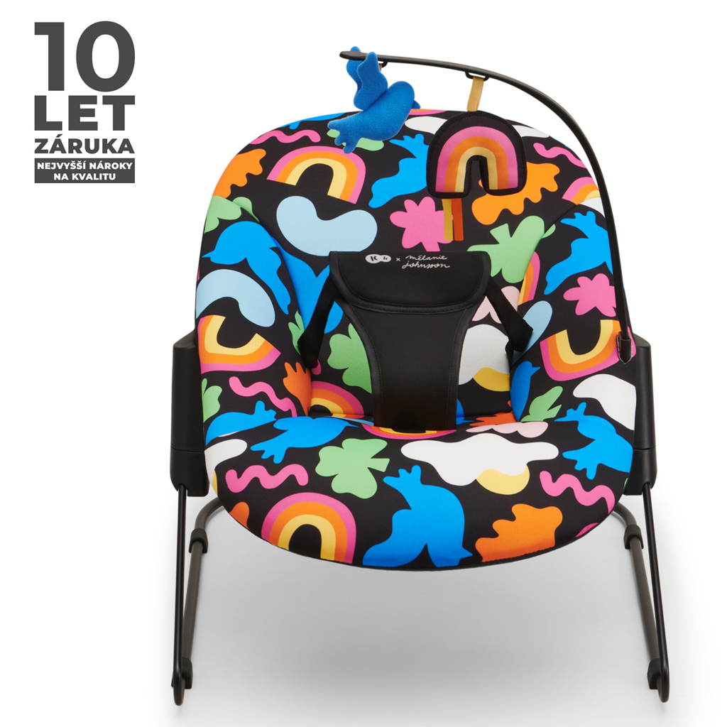 KINDERKRAFT Pihenőszék hintázó Calmee Happy Shapes 0m+, 9kg-ig termék 2. képe