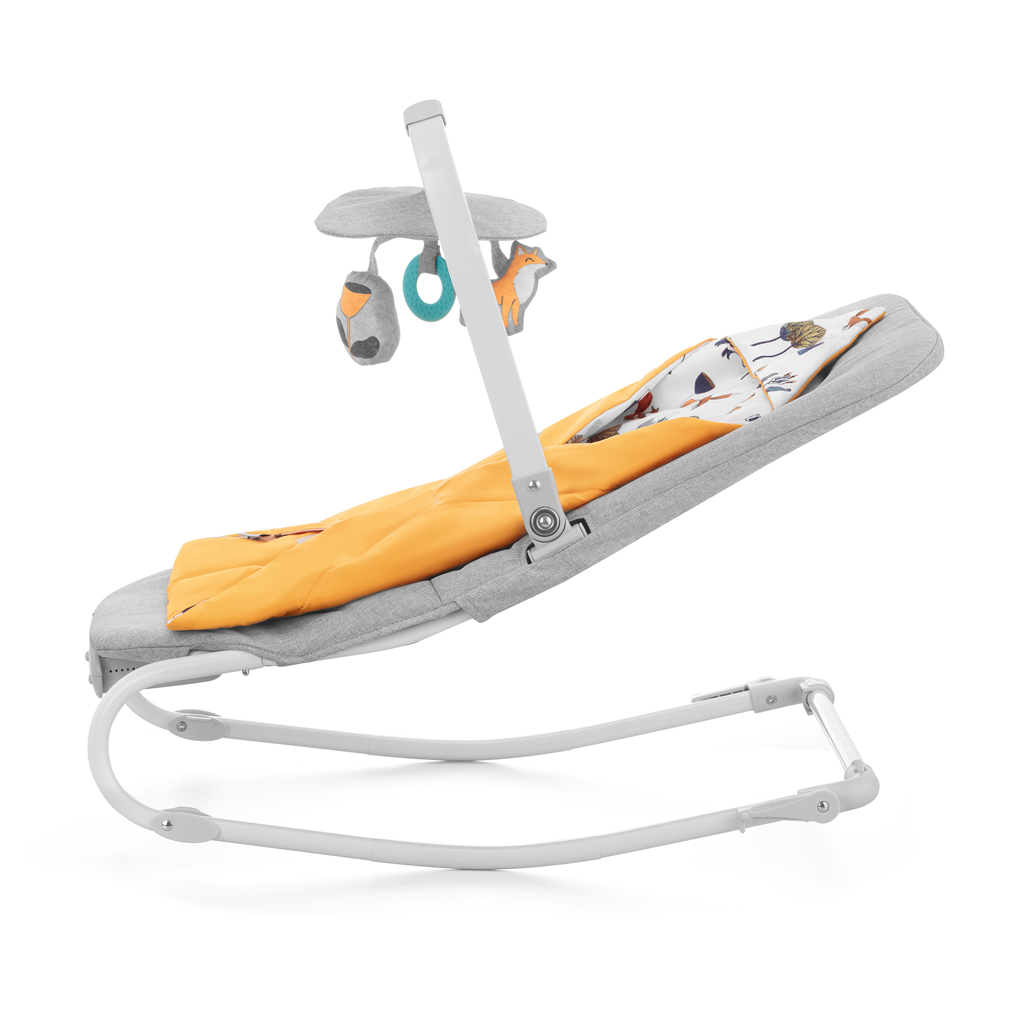 KINDERKRAFT Felio 2 Forest Yellow vibráló hinta zenével 0m+, 9 kg-ig termék 2. képe