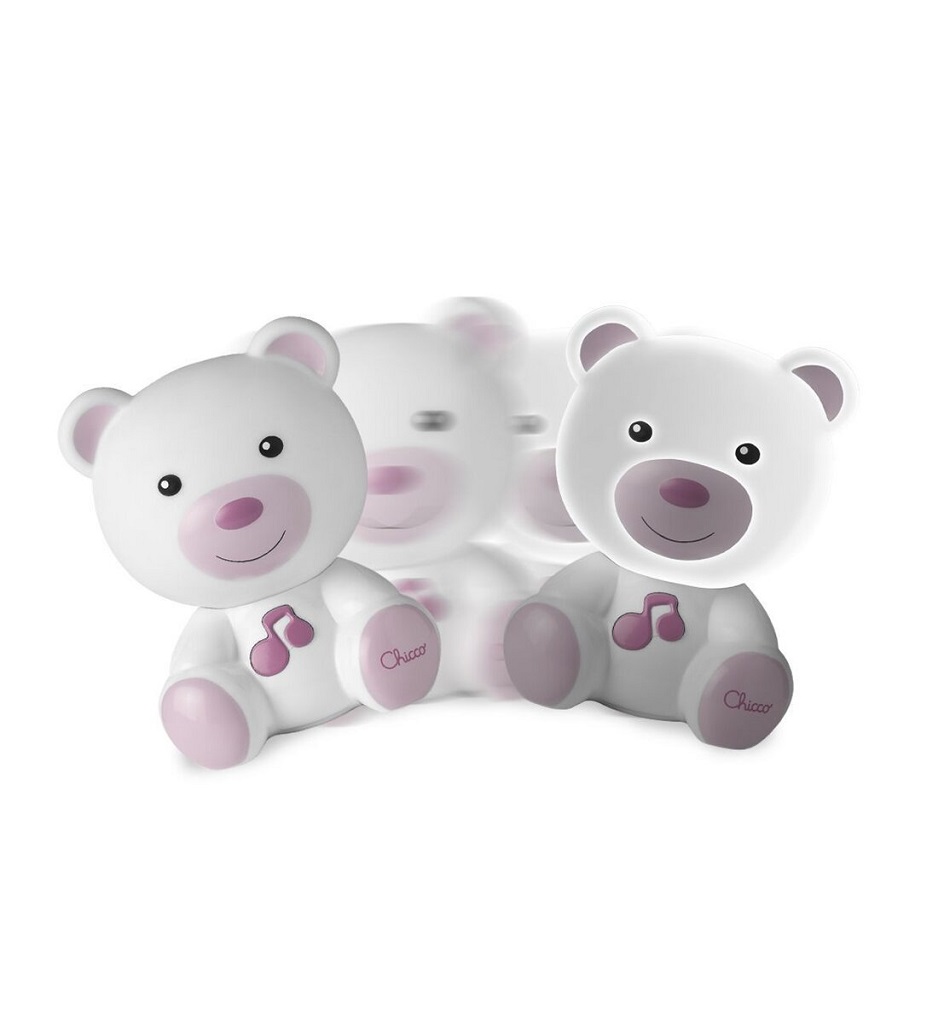 CHICCO Éjszakai zenélő fény Medve rózsaszín 0m+ termék 2. képe