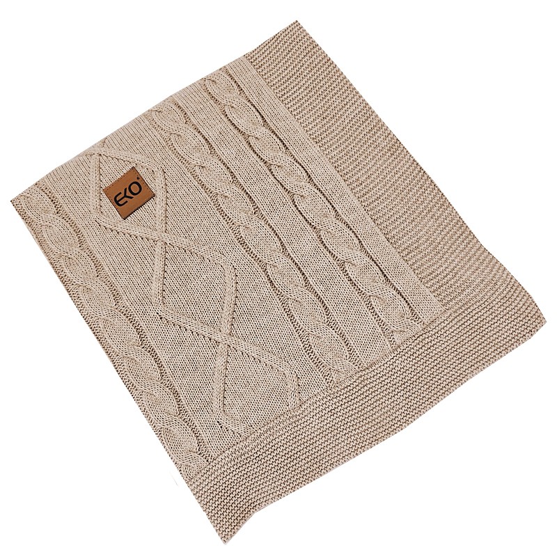 EKO Kasmír takaró szőrme béléssel Beige 100x80 cm termék 2. képe