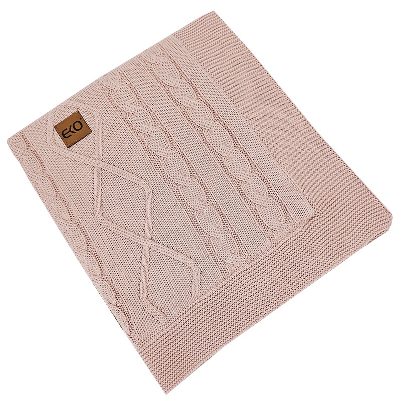 EKO Kasmír takaró szőrme béléssel Rose Pink 100x80 cm termék 2. képe