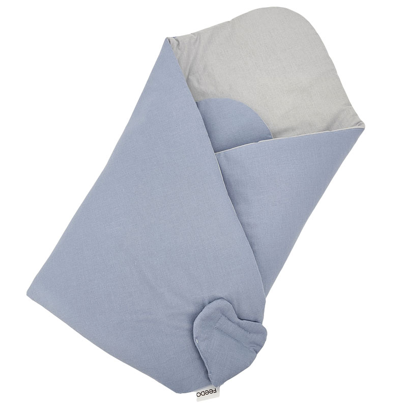 FEEDO Kétoldalas pólya Pasztell Kék 75 x 75 cm termék 2. képe