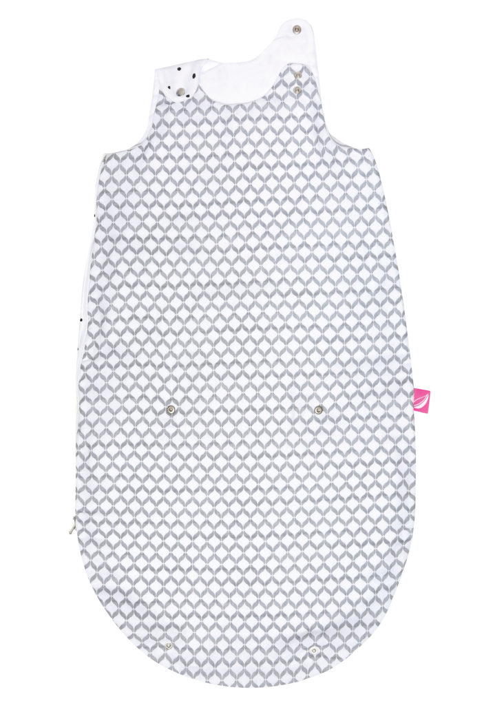 ANYASÁG Muszlin alvózsák 2 az 1-ben Zip a Round Grey Classics 3-18 h 0,5 tog termék 2. képe