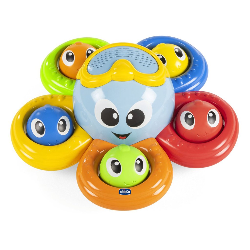 CHICCO Billy 2 az 1-ben vízijáték polip 6 hónapos kortól termék 2. képe