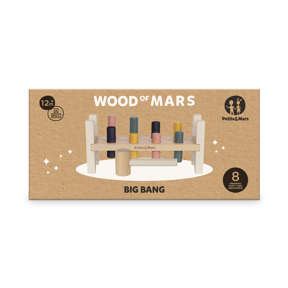 PETITE&MARS Fa játék Big Bang Wood of Mars 12m+ termék 2. képe