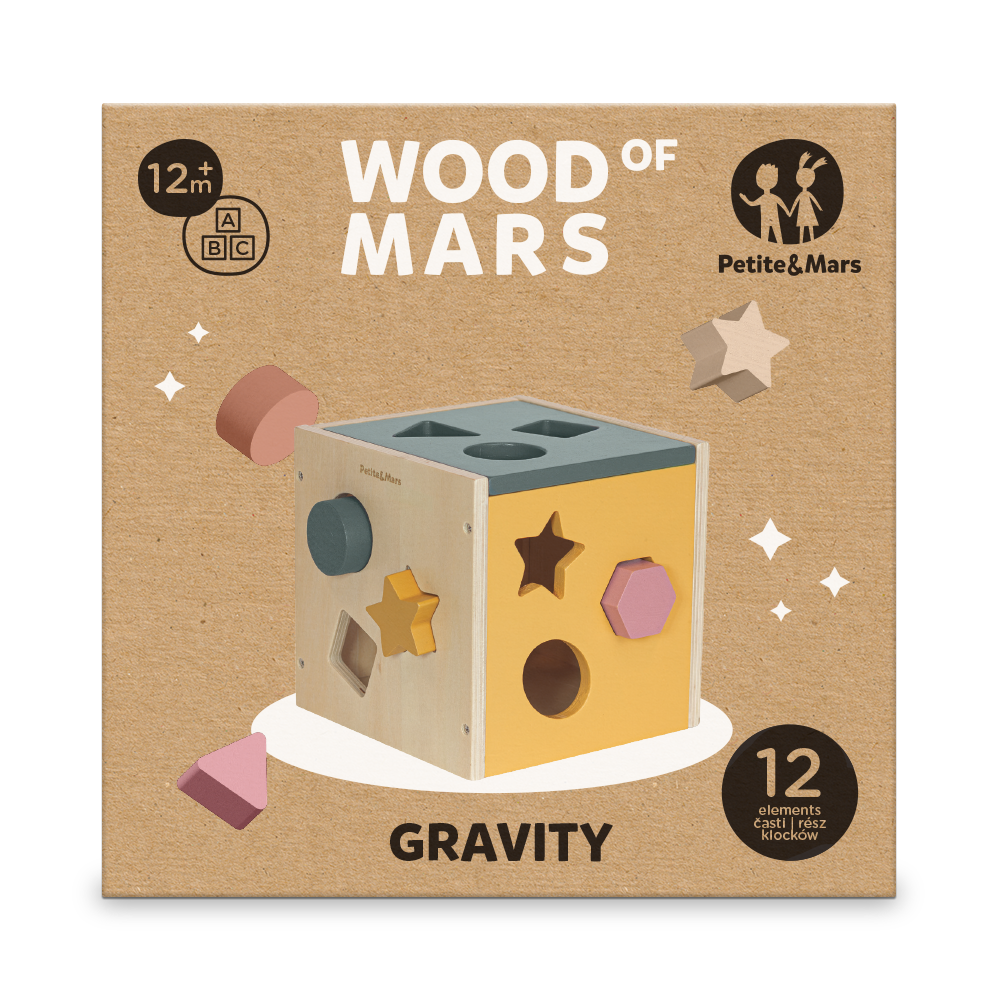 PETITE&MARS Fa játék válogató Gravity Wood of Mars 12m+ termék 2. képe
