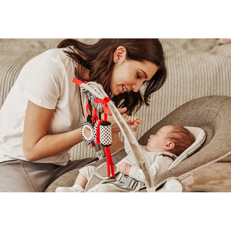 CANPOL BABIES Kontrasztos lógó játék babakocsira/autósülésre Sensory termék 2. képe