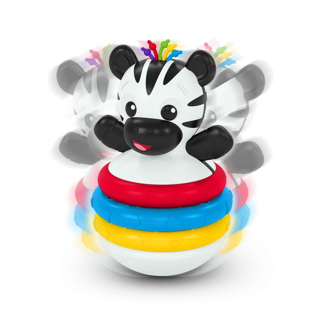 BABY EINSTEIN Rágóka építőjáték zebra Stack & Wobble Zen™ 3hó+ termék 2. képe