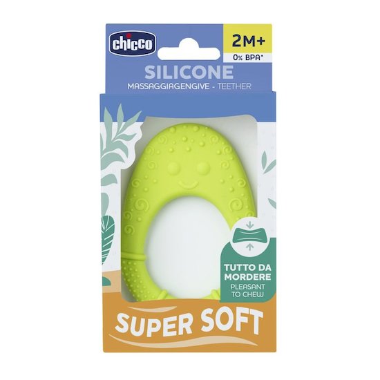 CHICCO Szilikon rágóka Super Soft Avokádó 2h+ termék 2. képe
