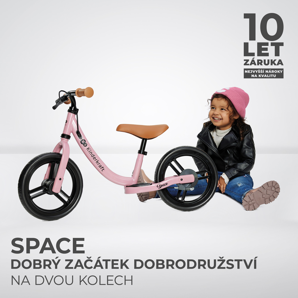 KINDERKRAFT Odrážedlo Space Deep Dark pink termék 2. képe