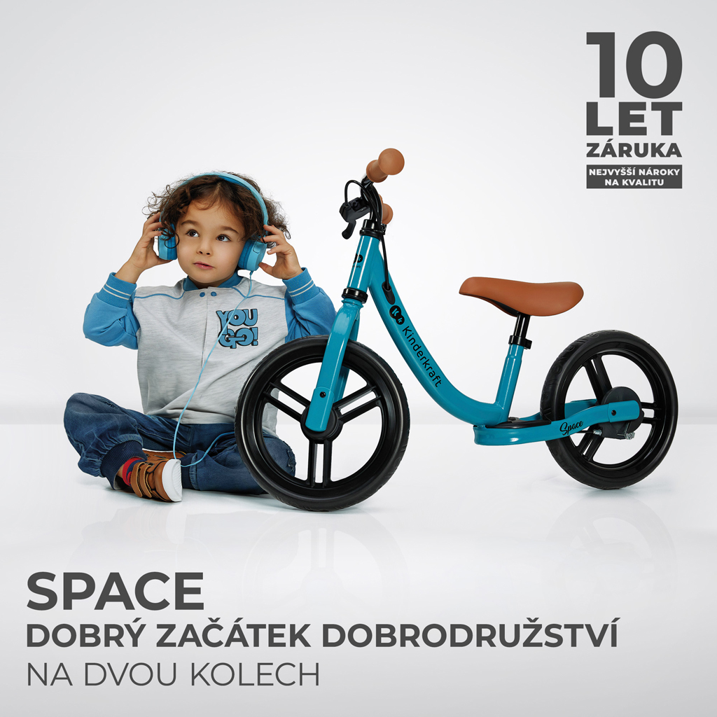KINDERKRAFT Futóbicikli Space Mélykék termék 2. képe