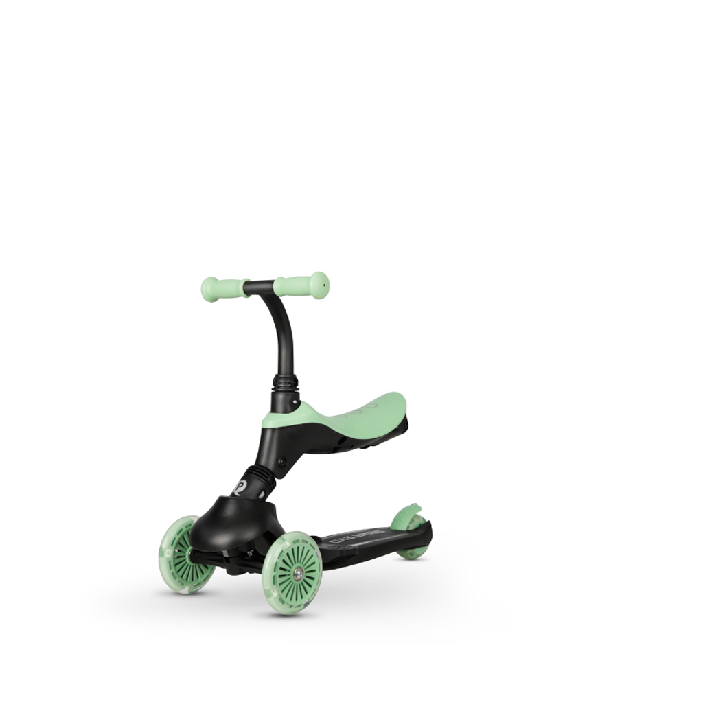 QPLAY Roller / futóbicikli Sema Evo LED lámpákkal Jade Green, életkor 1 - 6 év, legfeljebb 50 kg termék 2. képe