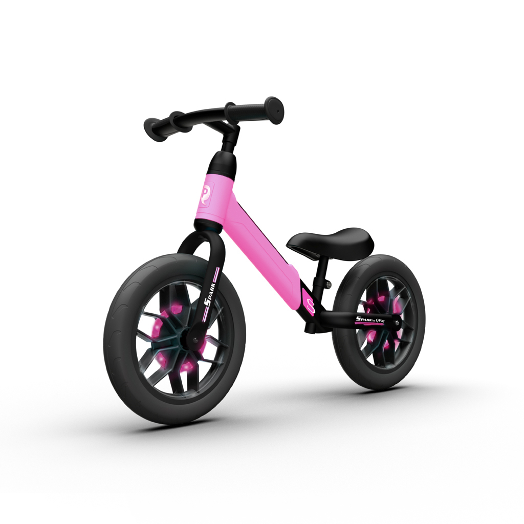 QPLAY Spark Pink futóbicikli, 3 - 6 éves korig, 30 kg-ig termék 2. képe
