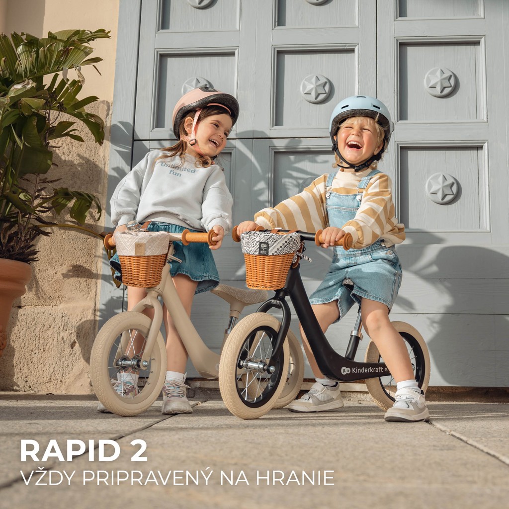 KINDERKRAFT Rapid 2 Lunar Black Bizuu futóbicikli termék 2. képe
