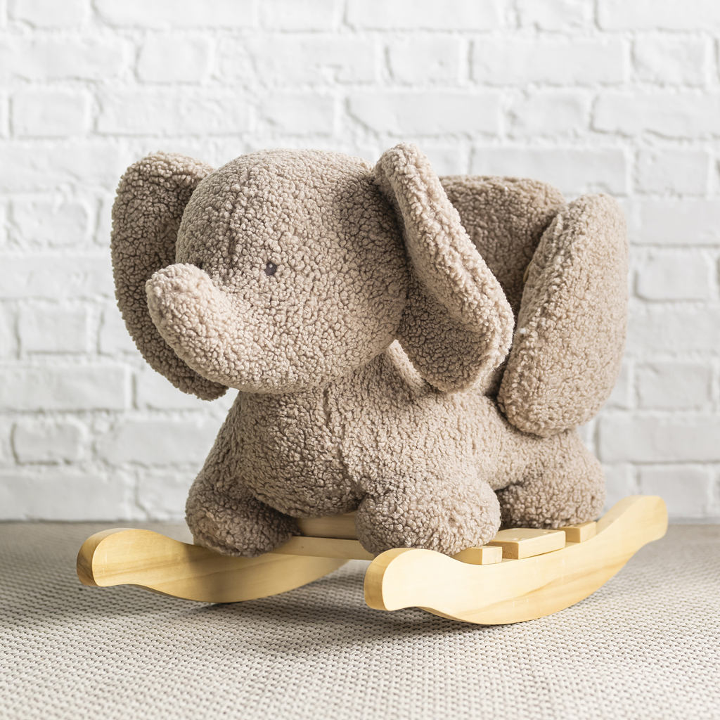 NATTOU Teddy hintaló plüss elefánt taupe 10h+ termék 2. képe
